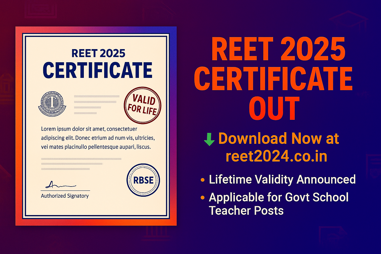 allahabad university Reet Certificate 2025