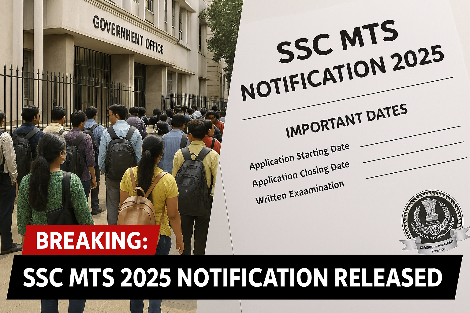 allahabad university SSC MTS NOTIFICATION 2025