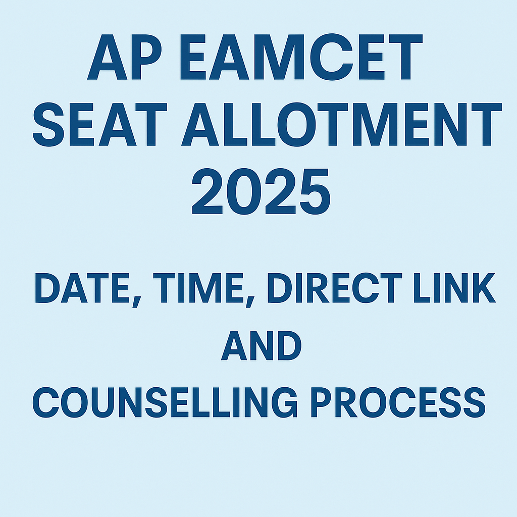 Allahabad University AP EAMCET seat allotment 2025 result date time direct link counselling