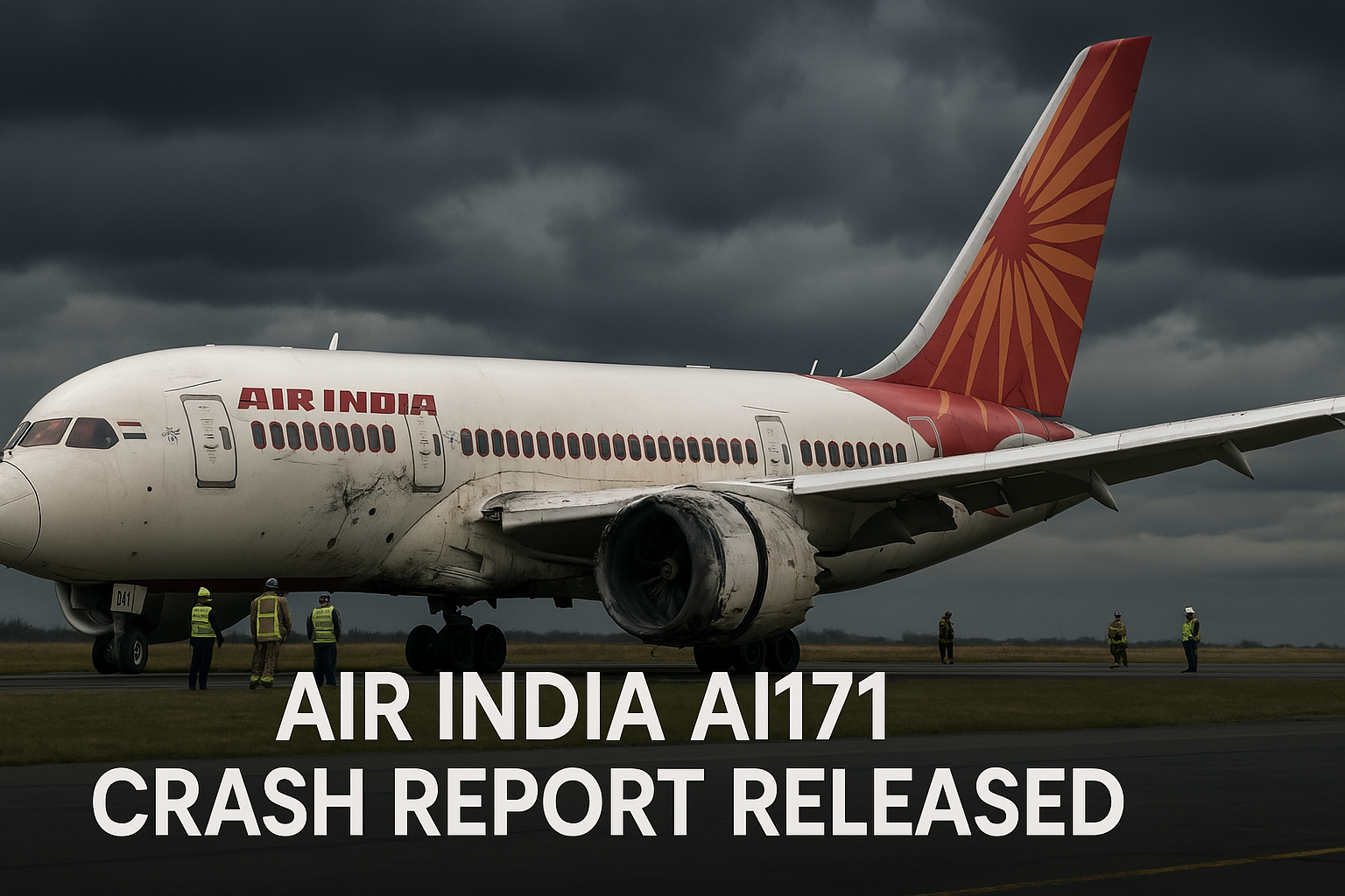 Asia Air India plane crash AAIB preliminary report AI171
