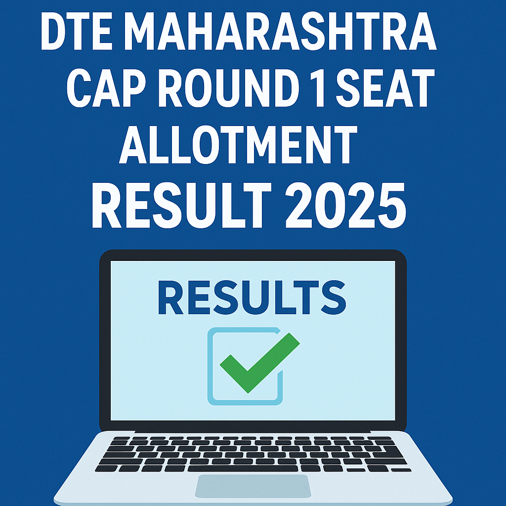 Asia DTE Maharashtra CAP Round 1 seat allotment result 2025 announcement and admission process