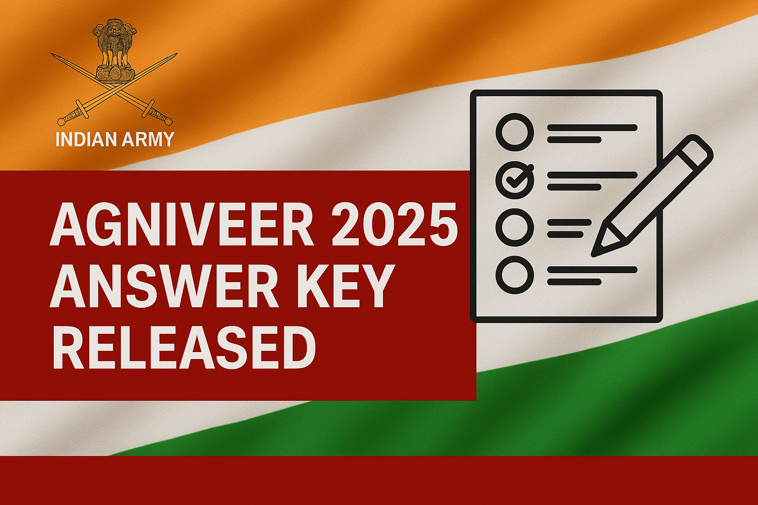 Asia Indian Army Agniveer 2025 answer key PDF download cut-off marks objection process