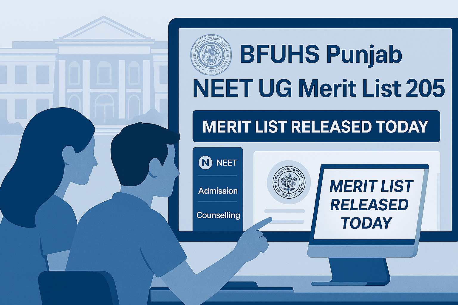Sundar Pichai BFUHS Punjab NEET UG Merit List 2025 notification and counselling guide