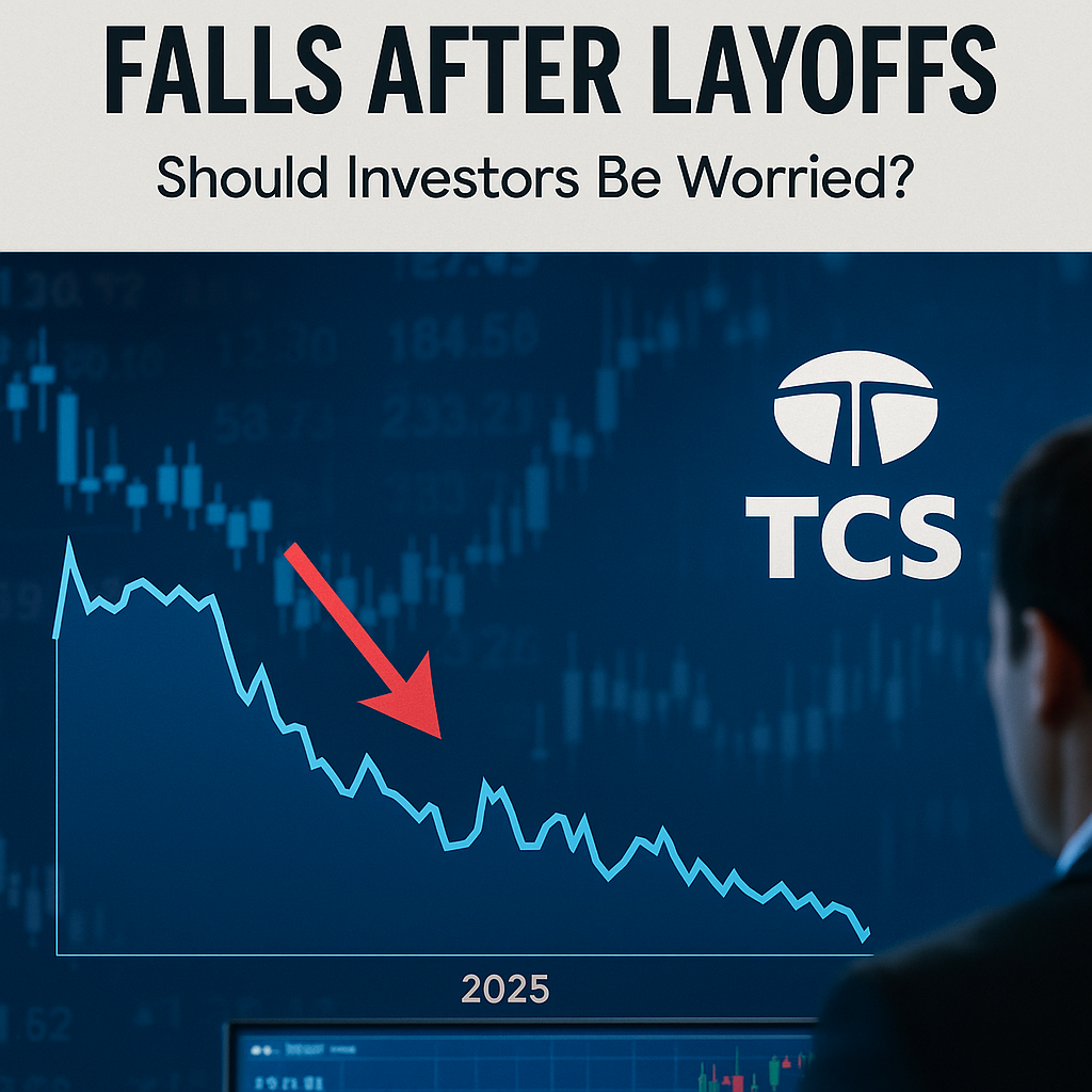 hdb TCS Share Price graph with stock market data and investor reactions in 2025