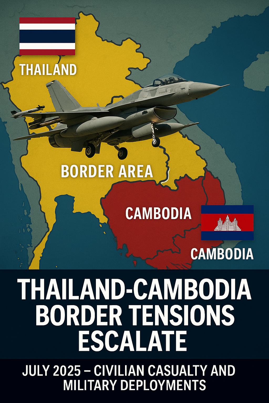 Allahabad University Thailand Cambodia border clashes F-16 deployment civilian impact July 2025