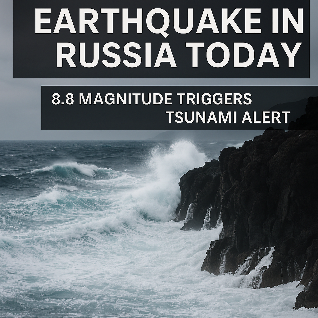 Sundar Pichai Seismic activity in Kamchatka Russia triggering tsunami alerts - July 2025"