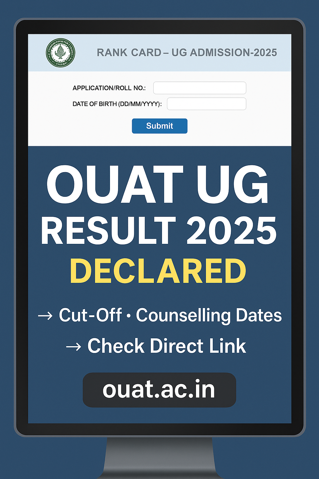 Asia OUAT UG Result 2025 announced with counselling dates and direct link