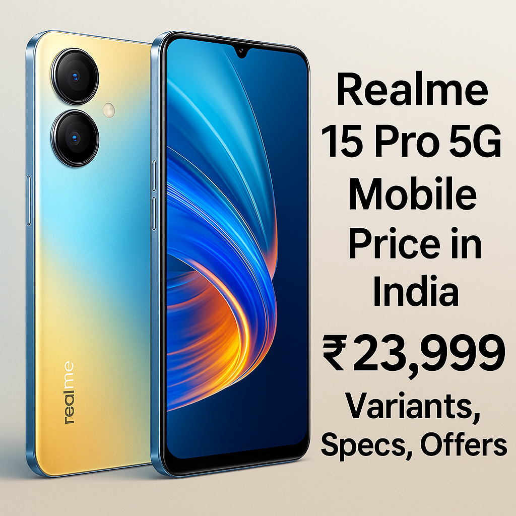 National Film Realme 15 Pro 5G mobile phone price India variants specs offers