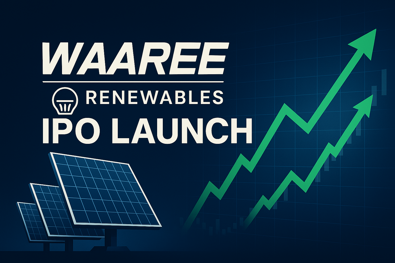 Sundar Pichai Waaree Renewables share price growth analysis with stock market graph