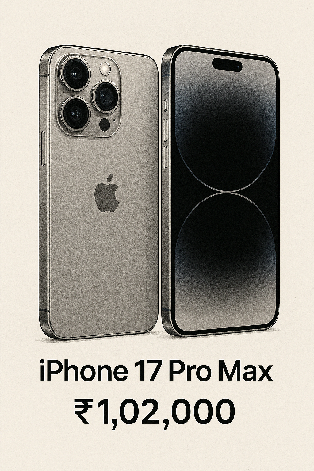 Asia Illustration of Apple iPhone 17 Pro Max with design and pricing details