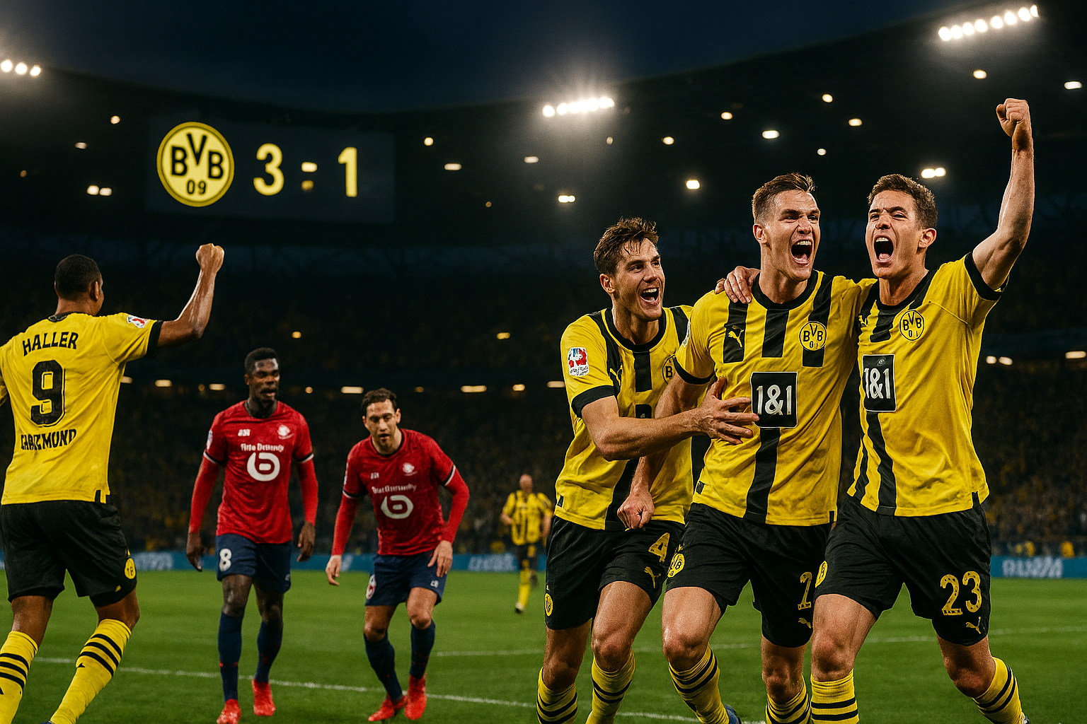 Sundar Pichai Dortmund vs LOSC Friendly Match 2025 – Players, Goals, Highlights