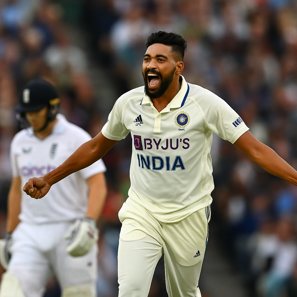 income tax Mohammed Siraj celebrates after winning the 5th Test at The Oval against England in 2025