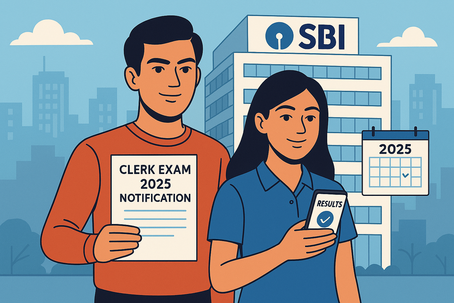 income tax SBI Clerk 2025 recruitment notification – students checking vacancy and eligibility online