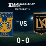 Tigres Tigres UANL vs LAFC Leagues Cup 2025 Match Stats and Scoreline