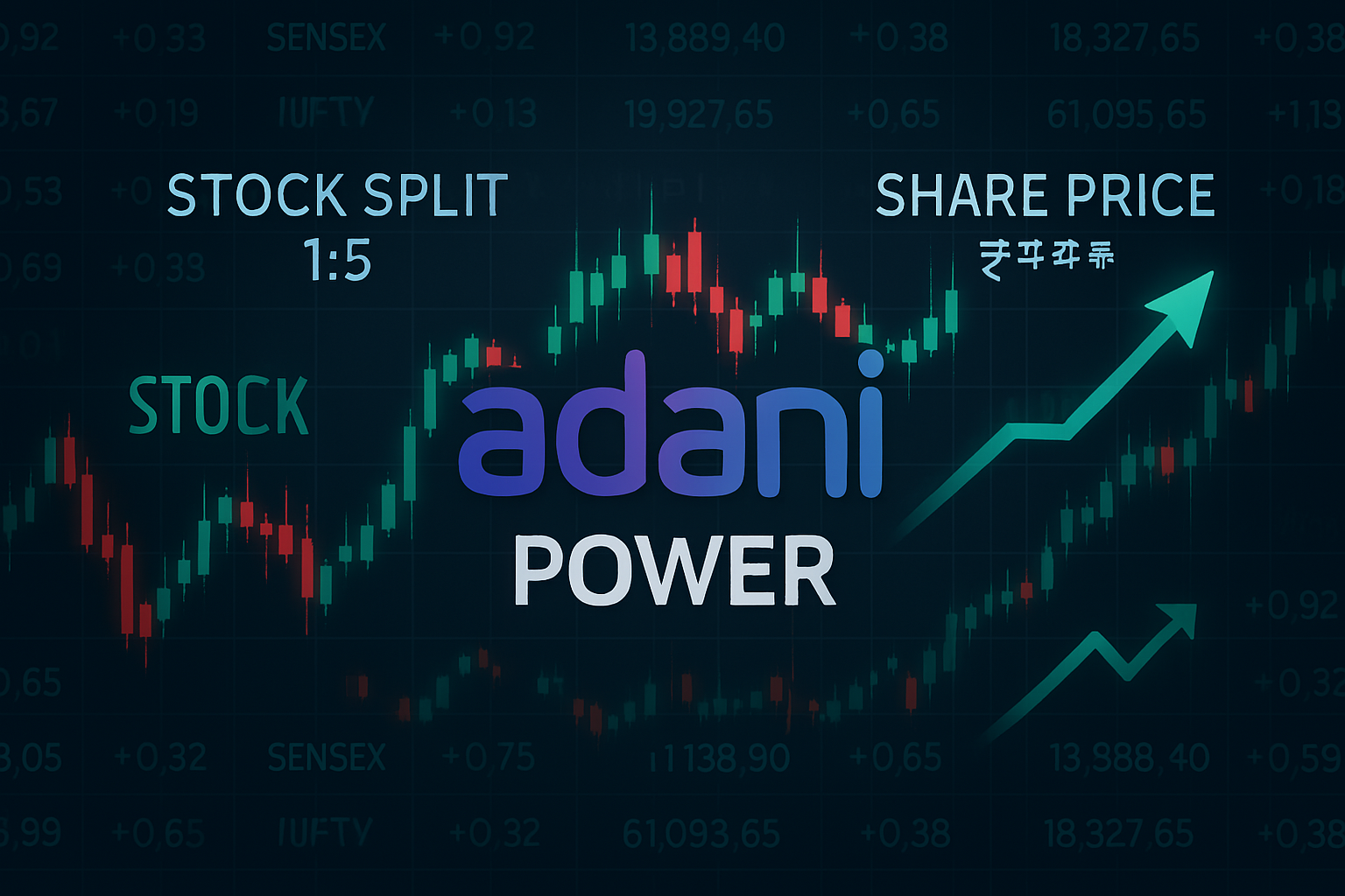 Allahabad University "Adani Power share price chart showing post-split movement and investor reaction"