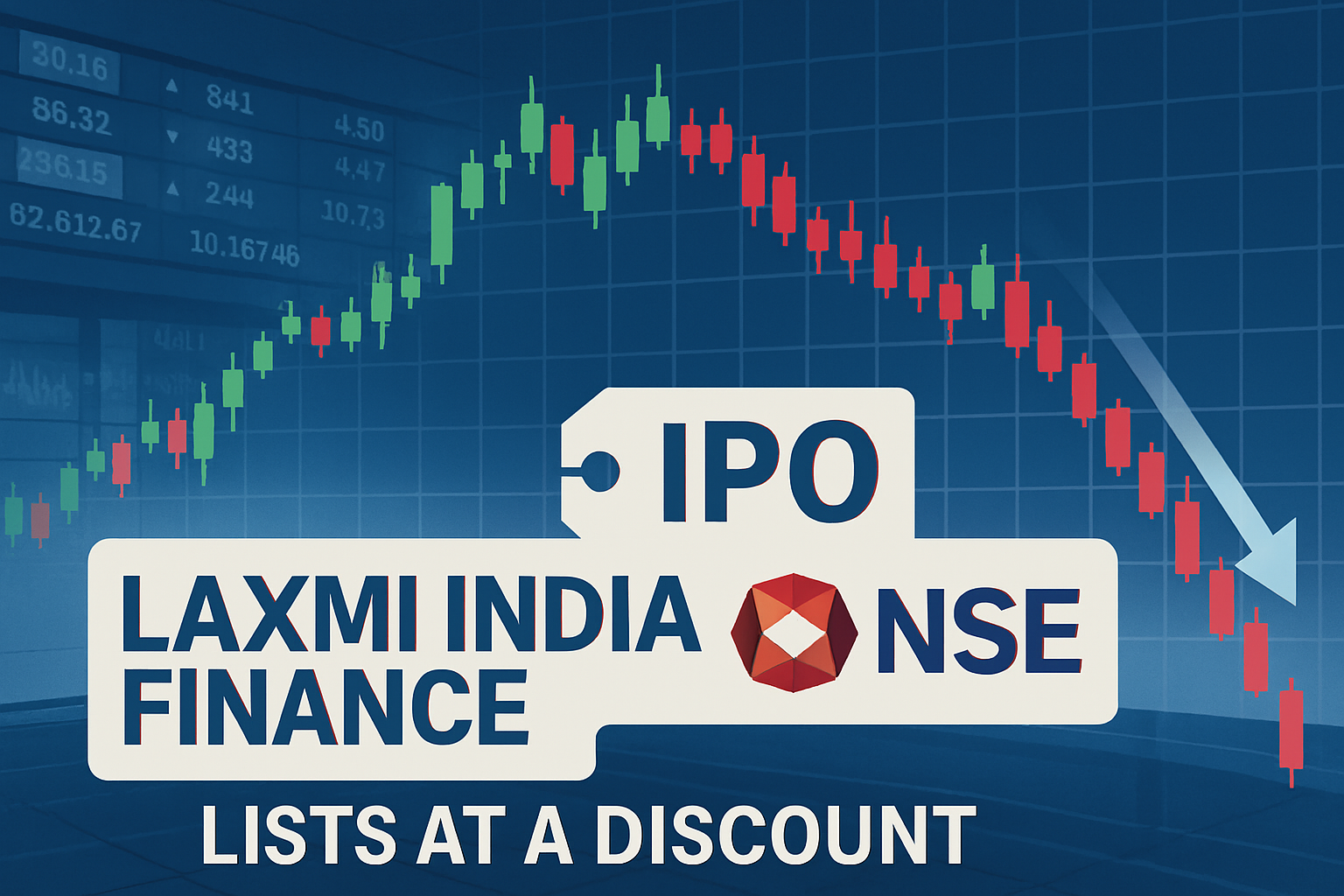 income tax Laxmi India Finance IPO listing on NSE SME with share price drop