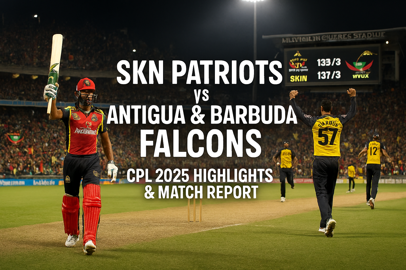 Asia SKN Patriots vs Antigua & Barbuda Falcons | CPL 2025 Highlights