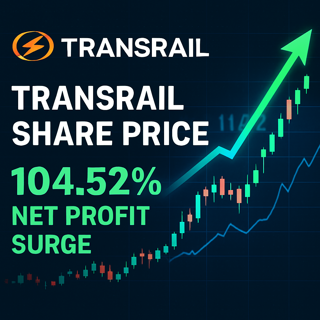 bajaj Transrail share price rising graph with financial results and net profit