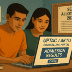 uptac Students checking UPTAC counselling 2025 results online