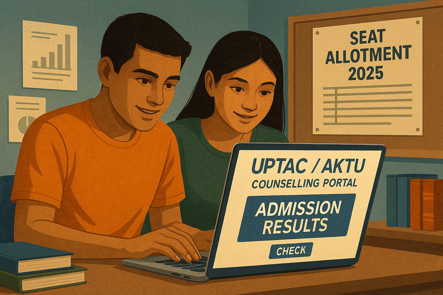 income tax Students checking UPTAC counselling 2025 results online